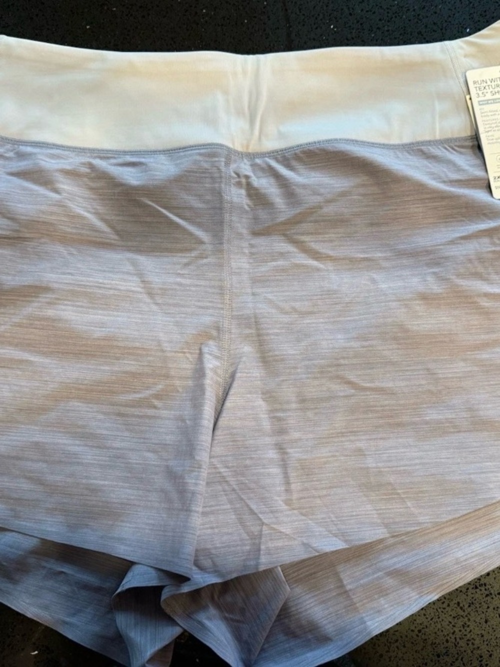 Athleta Run With It Textured 3.5" Shorts Violet Purple Women's Size 2X NEW